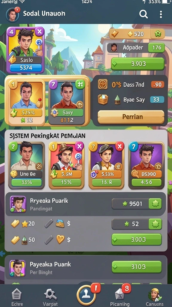 Layar permainan slot dengan animasi yang memukau.