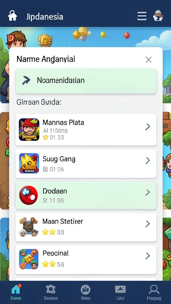 Visualisasi level yang memukau dan penuh warna.