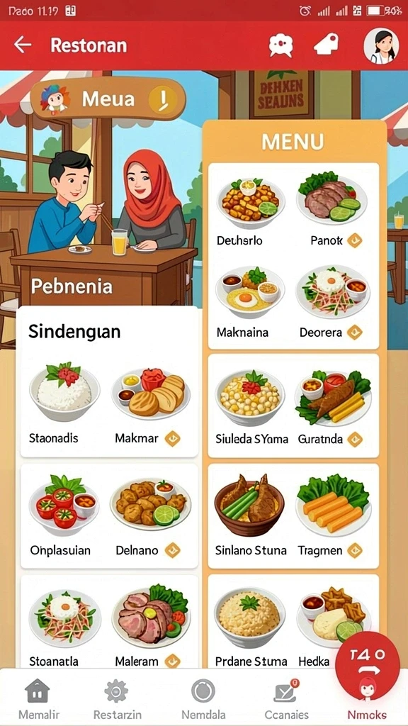 Karakter-karakter unik yang dapat Anda pilih dan mainkan.