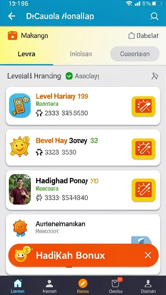 Salah satu level menantang dalam BATA123.