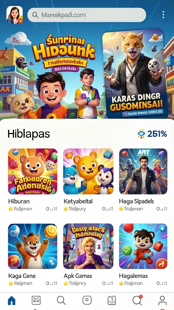 Tampilan karakter yang menawan dan detil.