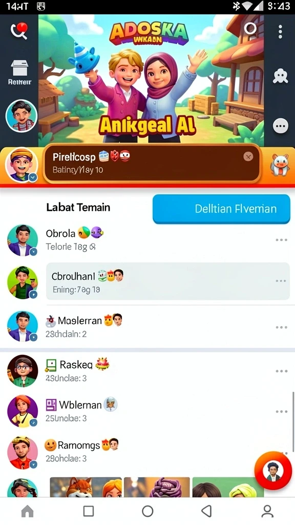 Menu kustomisasi karakter dengan berbagai pilihan menarik.