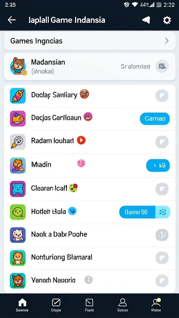 Tampilan antarmuka JKTGAME yang user-friendly.