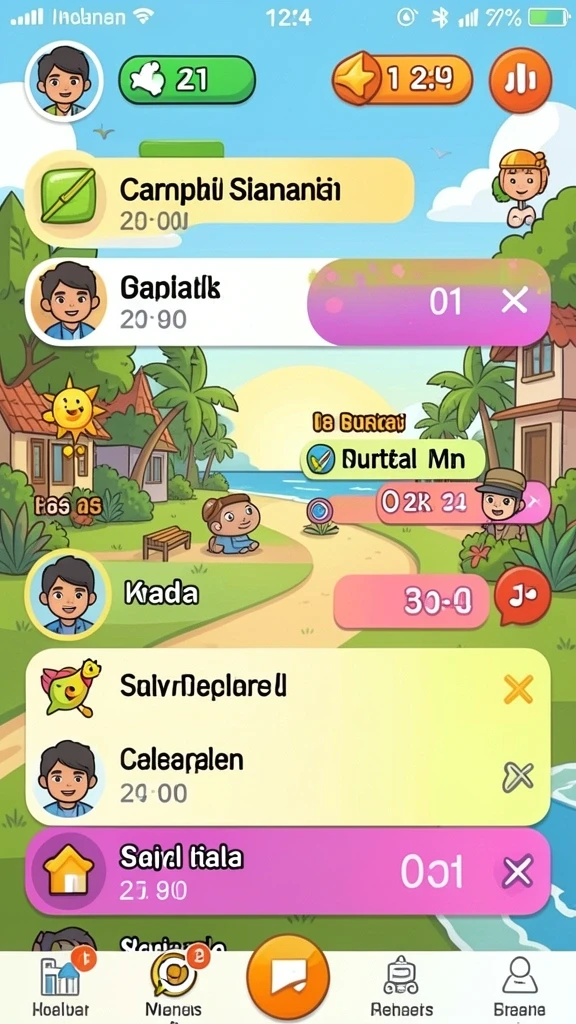 Karakter-karakter unik yang dapat dipilih pemain.