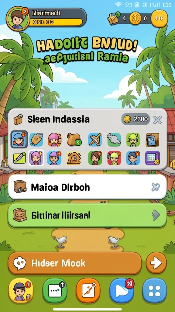 Karakter unik yang bisa dipilih.
