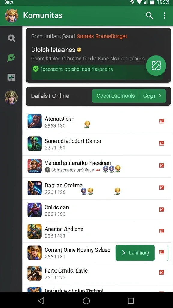 Komunitas aktif yang siap membantu pemain baru.