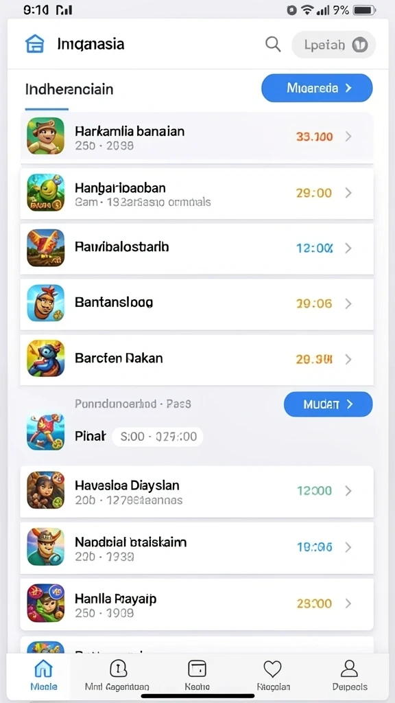 Tampilan utama aplikasi PTTOGEL yang menarik dan informatif.