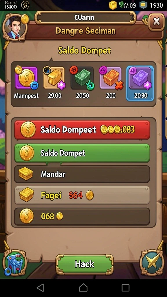 Screenshot menunjukkan misi yang sedang berlangsung dengan loot yang terjangkau.