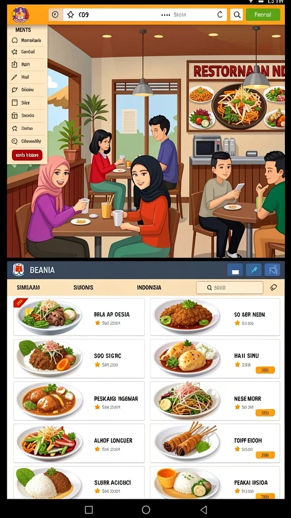 Tampilan antarmuka yang user-friendly dan menarik.