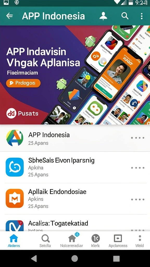 Tampilan awal yang menarik dan penuh warna.