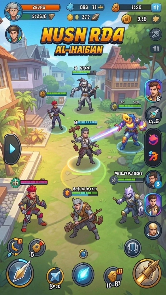Screenshot menggambarkan karakter utama dalam aksi.