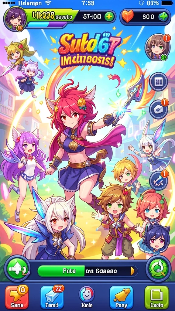 Screenshot menampilkan interaksi antar pemain di dalam game.