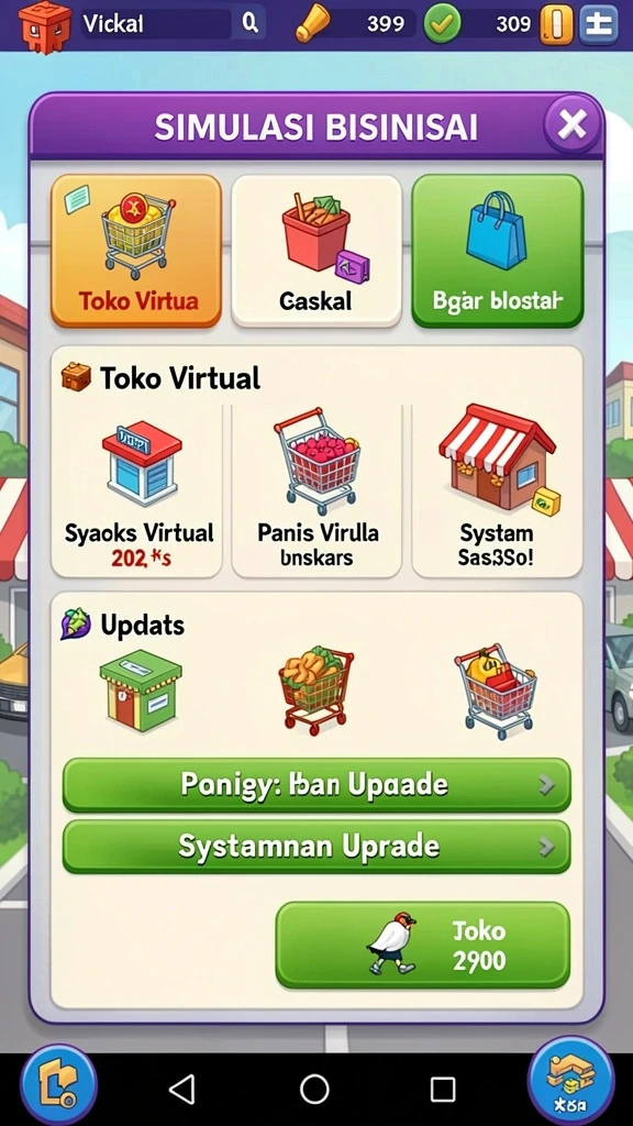 Tampilan grafis yang memukau dalam permainan.