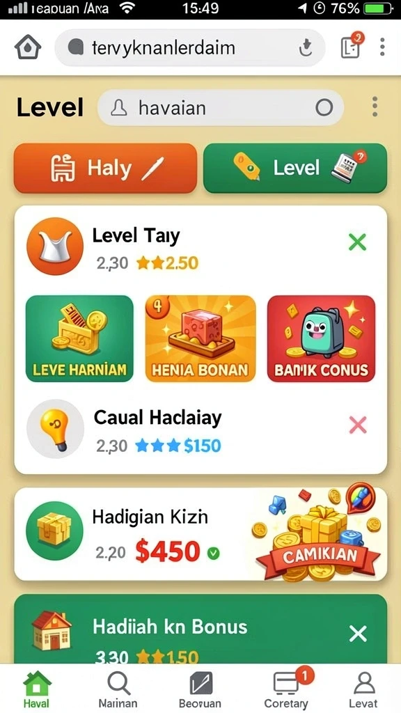 Gameplay yang seru dengan berbagai tantangan menarik.